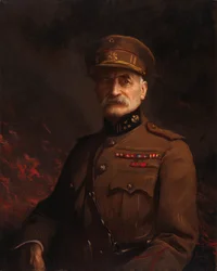 Generał Georges Leman, dowódca ufortyfikowanego miasta Liege, 1919-1920.