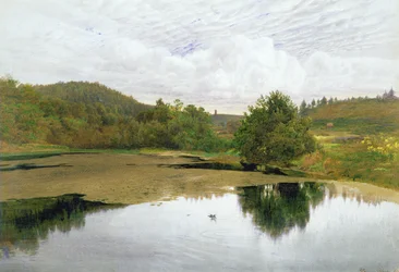 Basen, 1860 (toaleta i długopis i atrament na papierze)