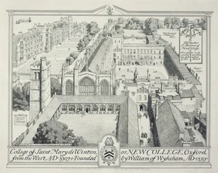 Kolegium St Mary de Winton lub New College, 1928