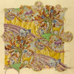 Jesień, listopad 1927 (gwasz na papierze)