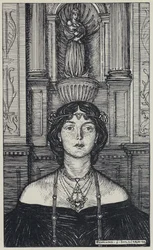 Tennyson, ilustracja do snu o pięknych kobietach i innych wierszy