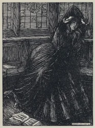 Tennyson, ilustracja do snu o pięknych kobietach i innych wierszy