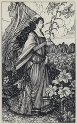 Tennyson, ilustracja do snu o pięknych kobietach i innych wierszy