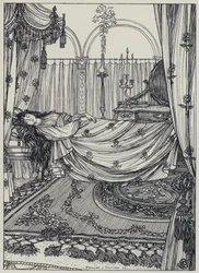 Tennyson, ilustracja do snu o pięknych kobietach i innych wierszy