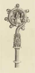 [Design for a Staff autorstwa Martina Schongauera].