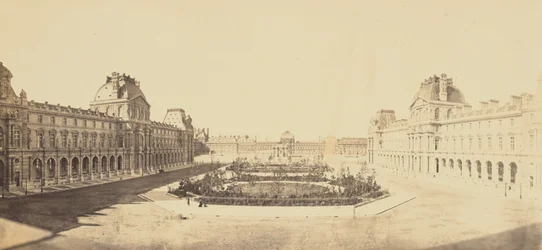 [Cour Napoléon w kierunku Tuileries, Luwr, Paryż]
