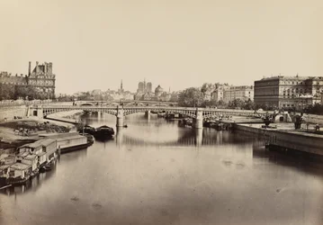 Most Solferino, Paryż, ok. 1860 r. (zdjęcie)