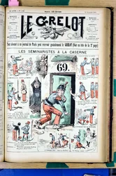 Okładka „Le Grelot”, numer 1025, Satyryka w Kolorach