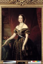 Portret Eugenii Cesarz Francuzów (olej na płótnie)