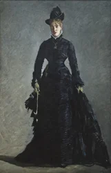 Paryska dama (olej na płótnie)