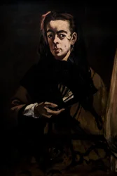 Angelina powiedziała również jako: Pani w oknie 1865 (Olej na płótnie)