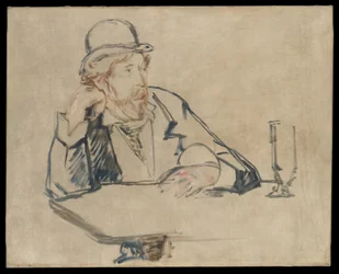 George Moore (1852-1933) w kawiarni