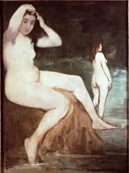 Kąpiące się, 1874. 132 x 98 cm, São Paulo, Muzeum Sztuki