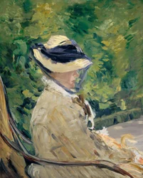 Madame Manet Suzanne Leenhoff, 1830-1906 w Bellevue, 1880.