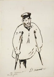 Człowiek o kulach, ok. 1850-1880