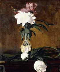 Piwonie w butelce, 1864