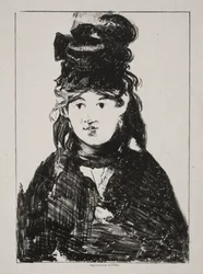 Portret Berthe Morisot, 1872.