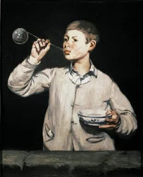 Bańki mydlane Obraz Edouarda Maneta (1832-1883) 1867 wym. 100x81 cm Sao Paulo, Muzeum Sztuki