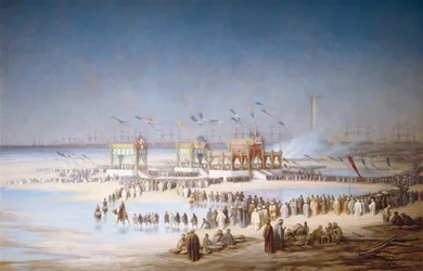 Ceremonia inauguracji Kanału Sueskiego w Port-Said, 17 listopada 1869, 1869.