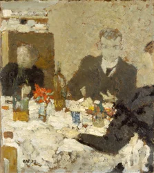 Przy stole, 1893 (olej na tekturze)
