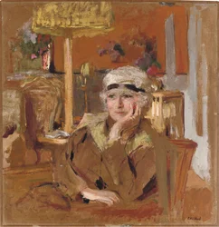 Lucy Hessel z czarną aksamitną wstążką, ok. 1921-25