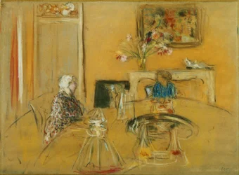 Obiad w zamku Clayes; Obiad w Chateau des Clayes, ok. godz. 1935