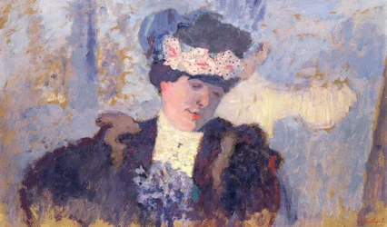 Madame Hessel w kapeluszu ozdobionym kwiatami, ok. 1905 r.