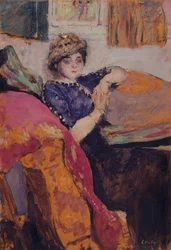 Mlle. Nathanson w Pracowni Artysty, ok. 1912 (olej na płycie)