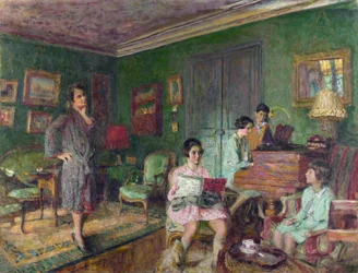 Vuillard, edouard (1868-1940) Madame Andre Wormser i jej dzieci Olej na płótnie 1927 National Gallery, Londyn 89,2x116,5