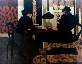 Kobiety przy świetle lampy, 1892