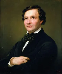 Portret pianisty i kompozytora Wilhelma Tauberta 1811-1891, 1862.