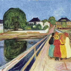 Dziewczęta na moście, 1902