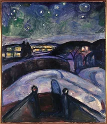 Norwegia, Oslo, Gwiaździsta noc