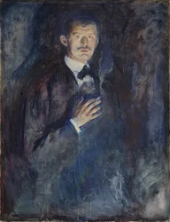Autoportret z papierosem