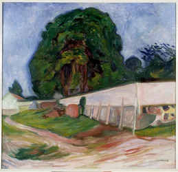Letnia noc w Asgardstrand. Obraz Edvarda Muncha (1863-1944) Ec. Norw.
