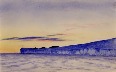 Niebieskie klify lodowe, 1901-04 (wc na papierze)