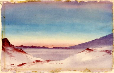 Hut Point from the Gap, 1901-04 (wc na papierze)