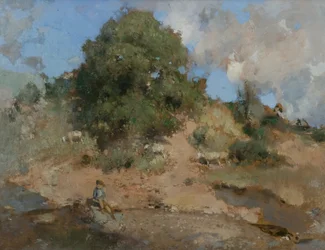 Hawthorn Bank, ok. 1910 (olej na płótnie)
