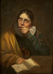 Miss Marta Bird, córka artysty (olej na desce)