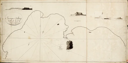 Zatoka Świętego Jerzego zbadana przez Edwarda Bransfielda, kapitana HMS "Andromache
