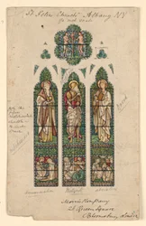 Rysunek, Kościół Świętego Piotra, Alb, ok. 1870 r.