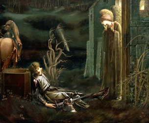 Sen Sir Lancelota w Kaplicy Świętego Graala, 1896 r.