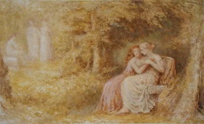 Sielanka duszpasterska, „Drugi brzeg” (olej na papierze)