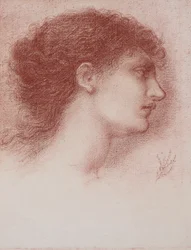 Euphrosyne Cassavetti (czerwona kreda)