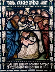 Birmingham, St Martin w Bull Ring, Morris & Co., Edward Burne-Jones, Narodzenia, 1876