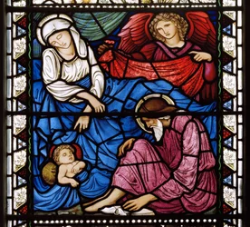 Kirkcaldy Stary Kirk, Morris & Co., Edward Burne-Jones, Narodzenia, 1886