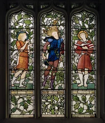 Knotty Ash, St John The Evangelist, Morris Marshall & Faulkner & Co, Edward Burne-Jones, Samuel, Absalom & Timothy, 1872
