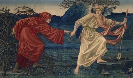Miłość prowadząca Pielgrzyma, Gobelin, 1909