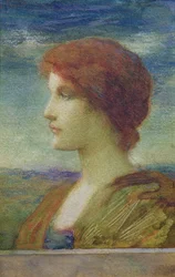 Portret Sarah Bernhardt (1844-1923) (pastelowy)
