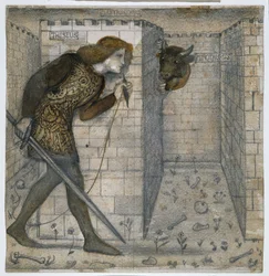 Tezeusz i Minotaur w Labiryncie
